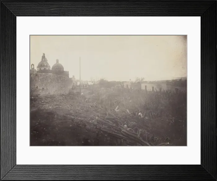 Framed Print : Architectural Study in Mexico, 1864-69. Creator: Francois Aubert