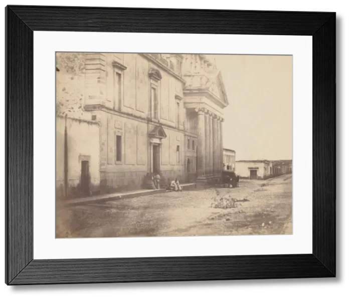 Framed Print : [Convent in La Cruz], 1867. Creator: Francois Aubert