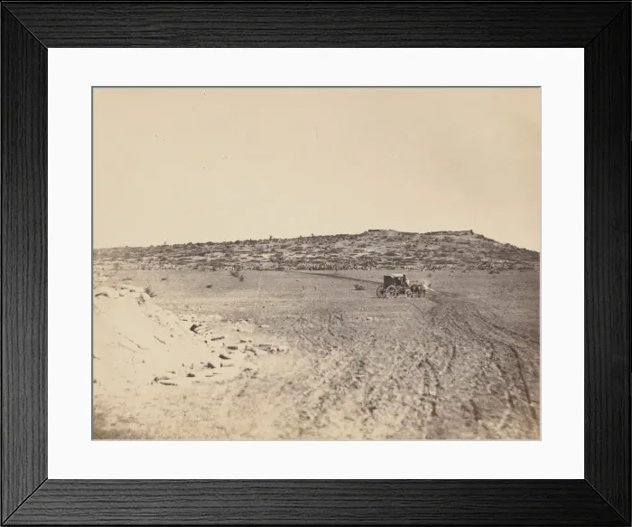 Framed Print : [Site of Execution of Emperor Maximilian], 1867. Creator: Francois Aubert