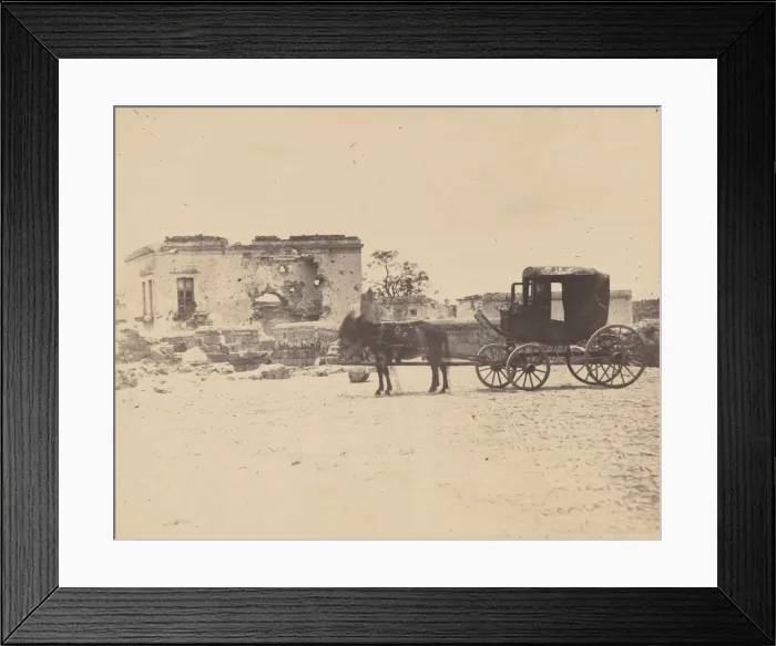 Framed Print : [Emperor Maximilians Death Carriage], 1867. Creator: Francois Aubert