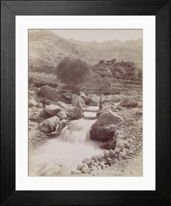 Framed Print : Cous du Kadisha, Monte Libon, 1860s-80s, printed ca. 1870. Creator: Felix Bonfils Framed Print : Cous du Kadisha, Monte Libon, 1860s-80s, printed ca. 1870. Creator: Felix Bonfils