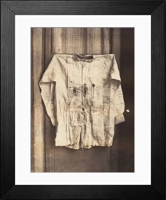 Framed Print : The Shirt of the Emperor, Worn during His Execution, 1867. Creator: Francois Aubert Framed Print : The Shirt of the Emperor, Worn during His Execution, 1867. Creator: Francois Aubert