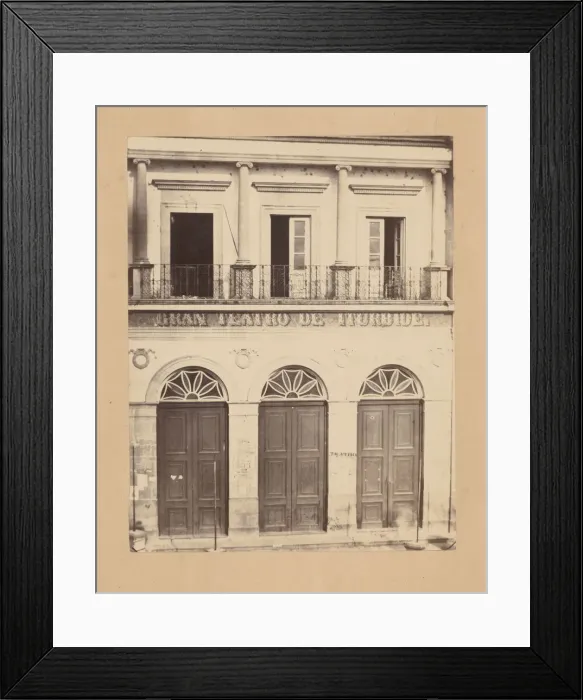Framed Print : [Gran Teatro de Iturbide], 1867. Creator: Francois Aubert