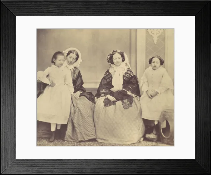 Framed Print : Elise Housermann, Hermine, Marie and Marie Antoine, 1850s-60s. Creator: Franz Antoine Framed Print : Elise Housermann, Hermine, Marie and Marie Antoine, 1850s-60s. Creator: Franz Antoine