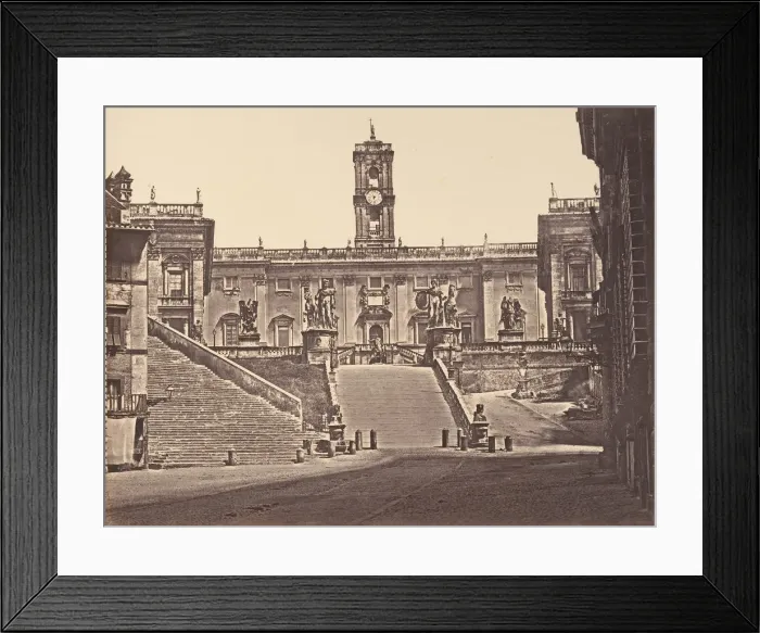 Framed Print : Campedoglio, 1848-52. Creator: Eugene Constant Framed Print : Campedoglio, 1848-52. Creator: Eugene Constant