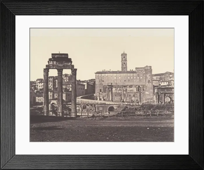 Framed Print : Campo Vaccino (Foro Romano), 1848-52. Creator: Eugene Constant Framed Print : Campo Vaccino (Foro Romano), 1848-52. Creator: Eugene Constant