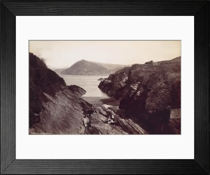 Framed Print : Combe Martin Bay, 1870s. Creator: Francis Frith Framed Print : Combe Martin Bay, 1870s. Creator: Francis Frith