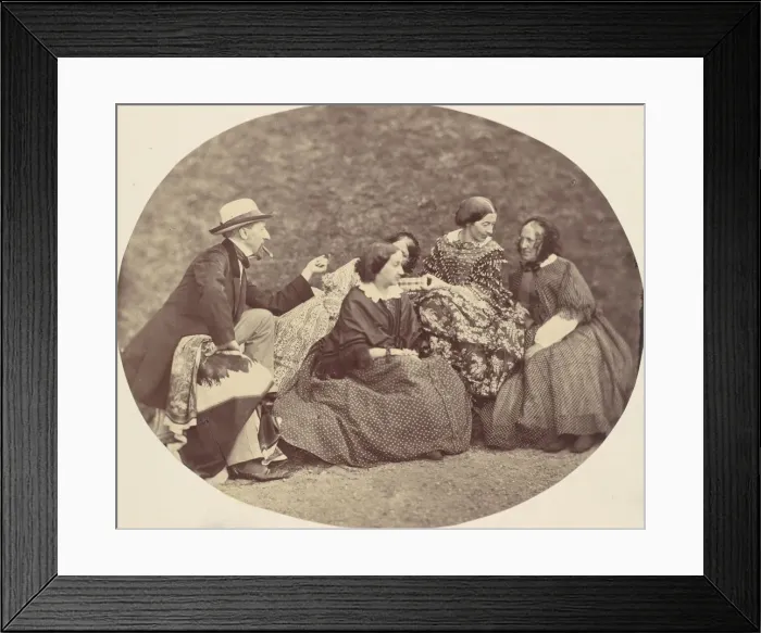 Framed Print : [Mathias Housermann, Marie Antoine, Elise Housermann, and Pepe Woss], 1850s-60s. Creator: Franz Antoine