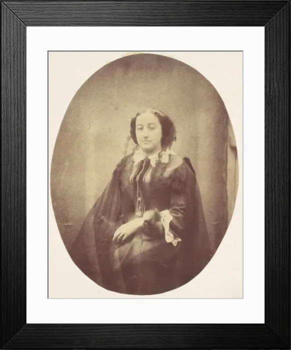 Framed Print : Marie Antoine (Woss), 1850s-60s. Creator: Franz Antoine Framed Print : Marie Antoine (Woss), 1850s-60s. Creator: Franz Antoine