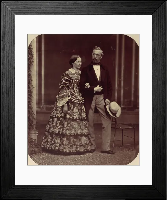 Framed Print : Mathias und Elise Housermann, 1850s-60s. Creator: Franz Antoine Framed Print : Mathias und Elise Housermann, 1850s-60s. Creator: Franz Antoine