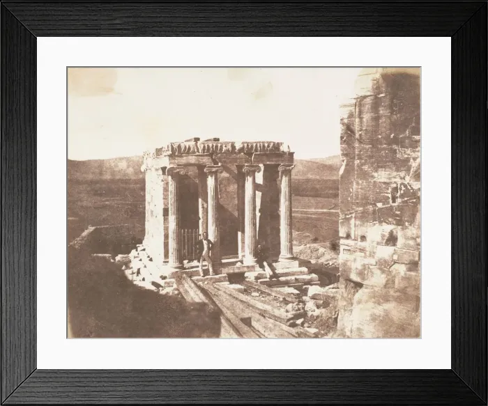 Framed Print : Temple of Victory, ca. 1848. Creator: George Wilson Bridges Framed Print : Temple of Victory, ca. 1848. Creator: George Wilson Bridges