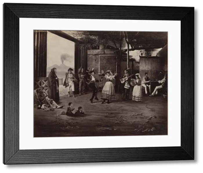 Framed Print : Napoli Tarantella, ca. 1870. Creator: Giorgio Sommer Framed Print : Napoli Tarantella, ca. 1870. Creator: Giorgio Sommer