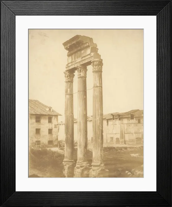 Framed Print : [Roman Ruins], 1860s. Creator: Attributed to Giacomo Caneva