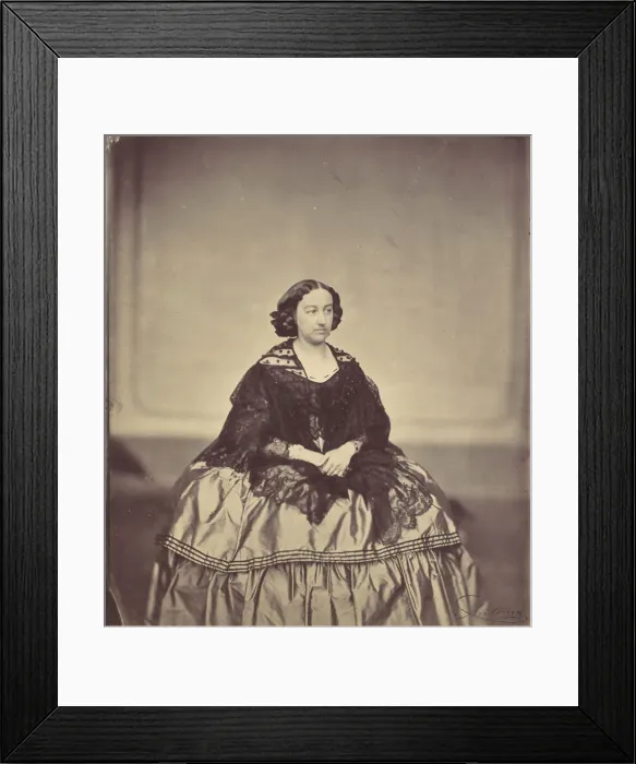 Framed Print : Marie Antoine, geb. Woes, 1850s-60s. Creator: Franz Antoine Framed Print : Marie Antoine, geb. Woes, 1850s-60s. Creator: Franz Antoine