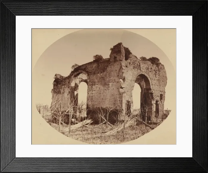 Framed Print : Tempio d Ercole, 1850s. Creator: Giambattista Altadonna Framed Print : Tempio d Ercole, 1850s. Creator: Giambattista Altadonna