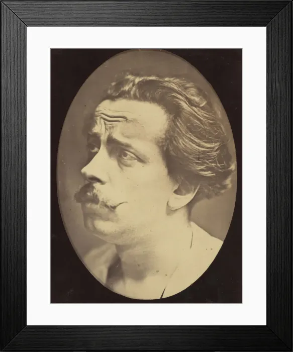Framed Print : Figure 25: Not an expression of pain, 1854-56, printed 1862 Framed Print : Figure 25: Not an expression of pain, 1854-56, printed 1862