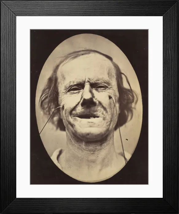 Framed Print : Figure 48: Mild weeping, pity and feeble false laughter, 1854-56, printed 1862 Framed Print : Figure 48: Mild weeping, pity and feeble false laughter, 1854-56, printed 1862