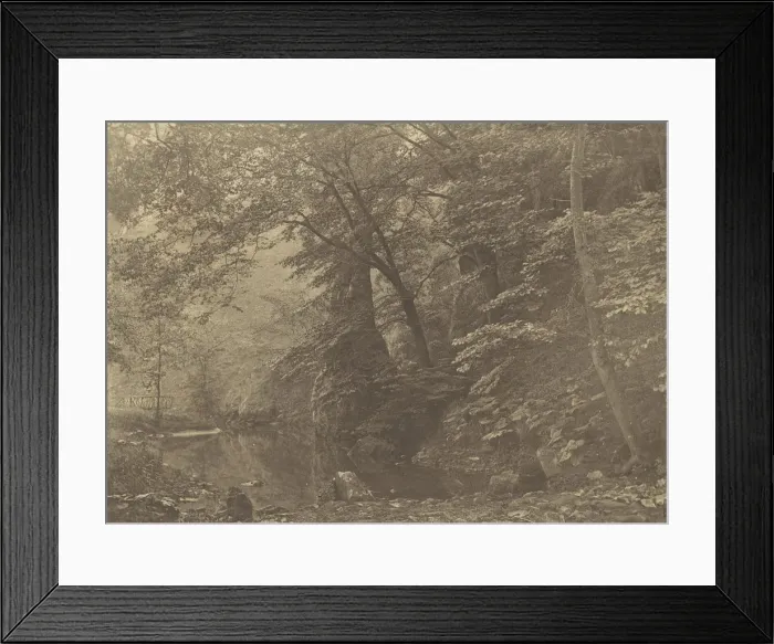 Framed Print : Pike Pool, 1880s, printed 1888. Creator: George Bankart Framed Print : Pike Pool, 1880s, printed 1888. Creator: George Bankart