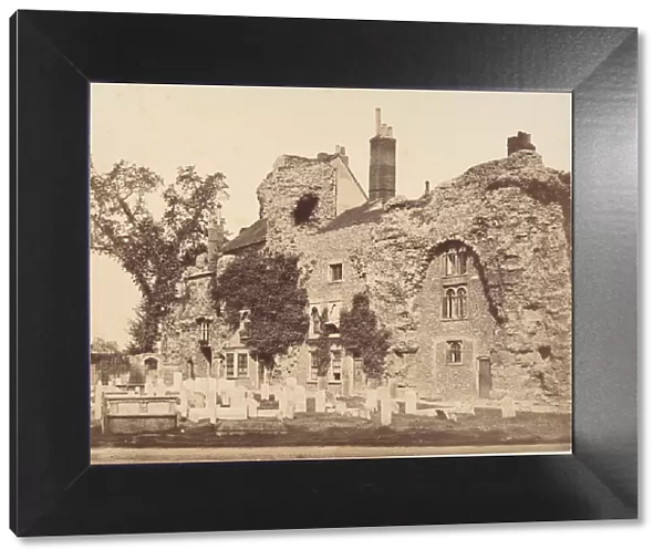 Remains of the Abbey Church, Bury St. Edmunds, 1857. Creator: George Downes