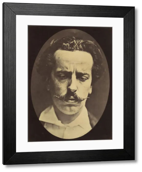 Framed Print : Figure 15: Meditation, mental concentration, 1854-56, printed 1862 Framed Print : Figure 15: Meditation, mental concentration, 1854-56, printed 1862