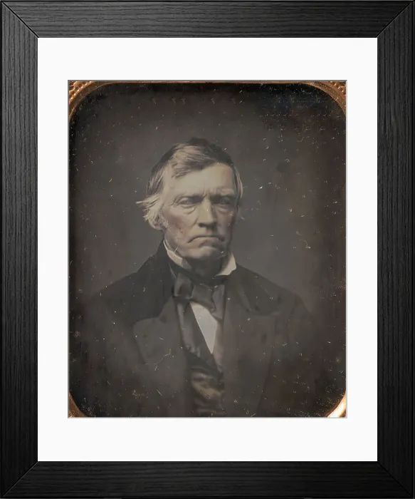 Framed Print : Older Man, 1850s. Creator: Unknown Framed Print : Older Man, 1850s. Creator: Unknown