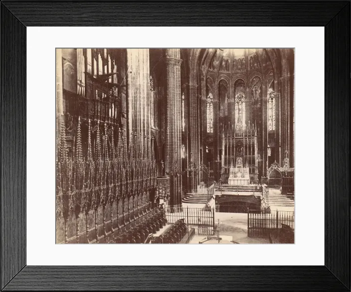 Framed Print : Cathderal of Barcelona, 1880s-90s. Creator: Unknown Framed Print : Cathderal of Barcelona, 1880s-90s. Creator: Unknown