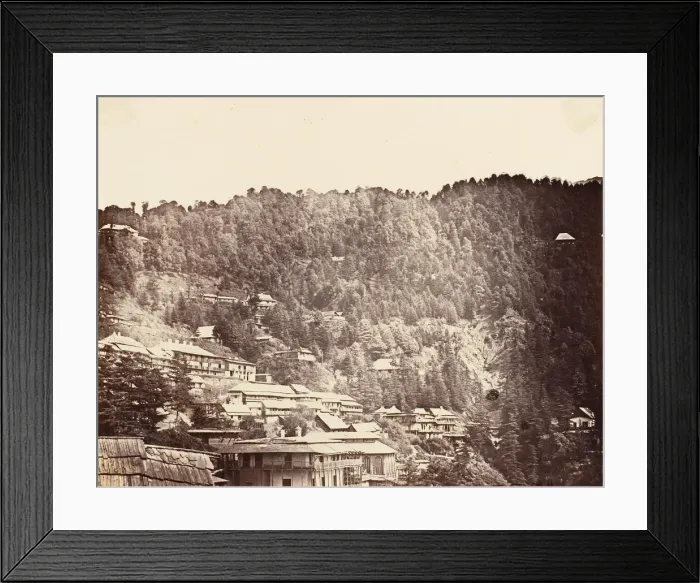 Framed Print : Simla Bazaar, 1858-61. Creator: Unknown Framed Print : Simla Bazaar, 1858-61. Creator: Unknown