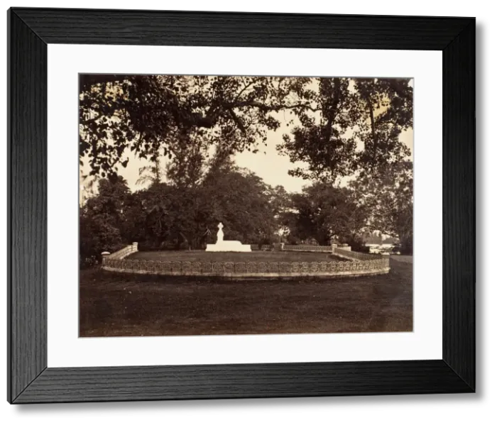 Framed Print : Tomb of Lady Charlotte Canning, Barrackpur, 1858-61. Creator: Unknown Framed Print : Tomb of Lady Charlotte Canning, Barrackpur, 1858-61. Creator: Unknown