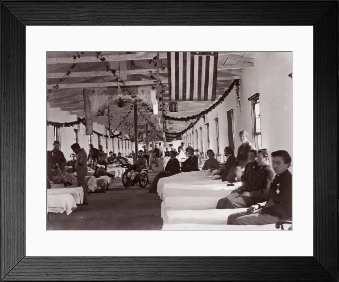 Framed Print : Washington. Armory Square Hospital, 1861-65. Creator: Unknown Framed Print : Washington. Armory Square Hospital, 1861-65. Creator: Unknown