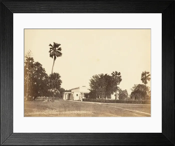 Framed Print : View of a Bungalow, 1850s. Creator: Unknown Framed Print : View of a Bungalow, 1850s. Creator: Unknown