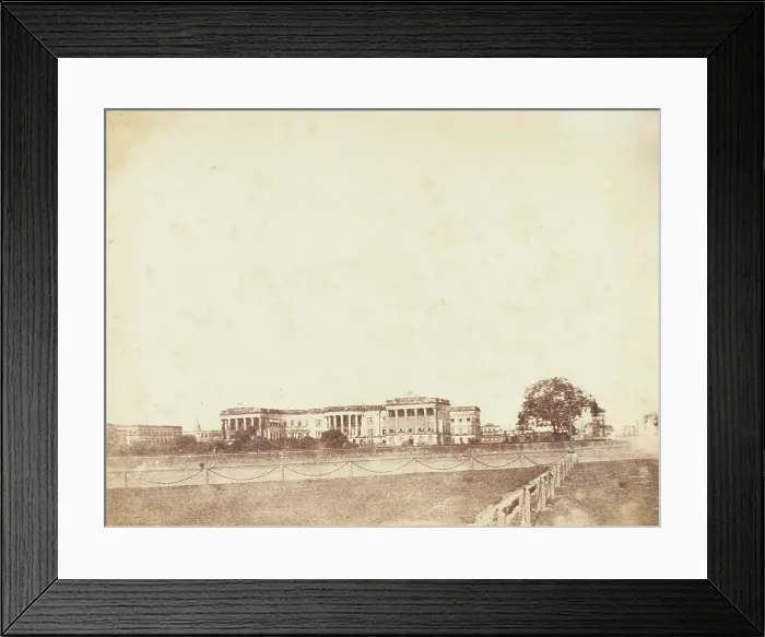 Framed Print : Government House, Calcutta, 1850s. Creator: Unknown Framed Print : Government House, Calcutta, 1850s. Creator: Unknown