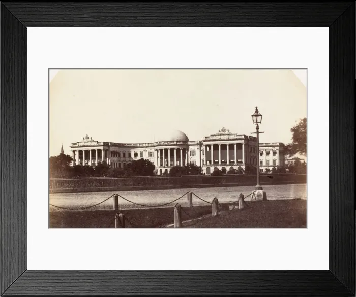 Framed Print : Government House, Calcutta, 1858-61. Creator: Unknown Framed Print : Government House, Calcutta, 1858-61. Creator: Unknown