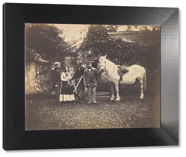 Rural Group with Horse, 1850s. Creator: Unknown
