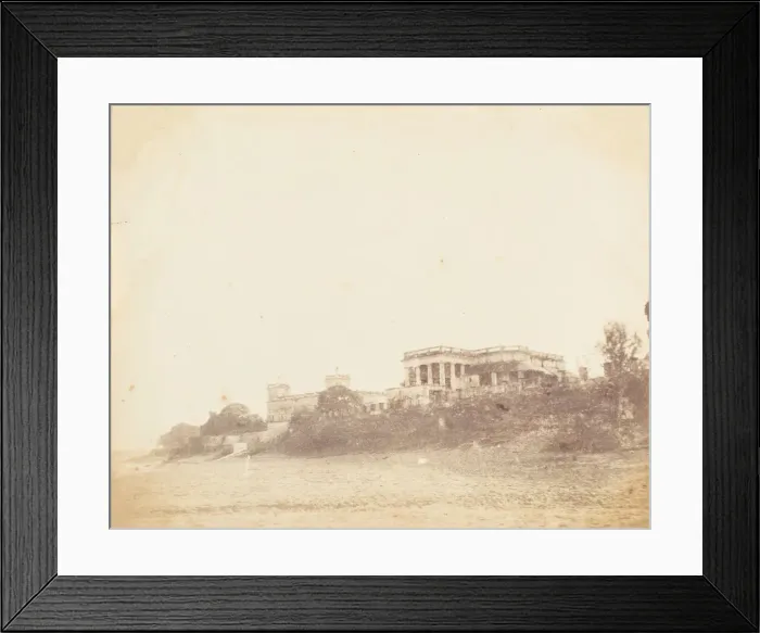 Framed Print : Imambara and Collectors House on the Ganges, Hooghly, 1850s. Creator: Unknown Framed Print : Imambara and Collectors House on the Ganges, Hooghly, 1850s. Creator: Unknown