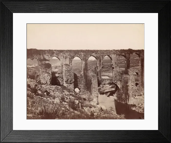 Framed Print : Aqueduct, Smyrna, 1880s. Creator: Unknown Framed Print : Aqueduct, Smyrna, 1880s. Creator: Unknown