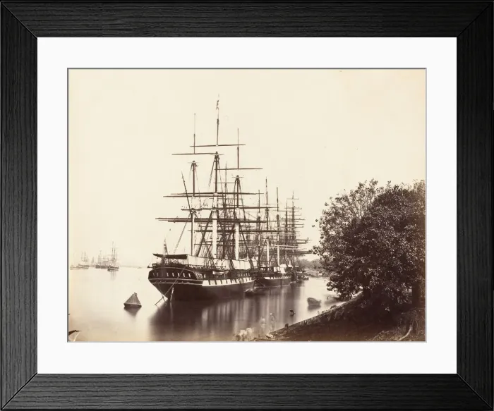 Framed Print : The Hoogly River by Fort William, 1858-61. Creator: Unknown Framed Print : The Hoogly River by Fort William, 1858-61. Creator: Unknown
