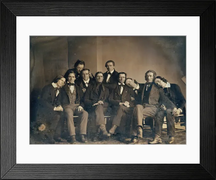 Framed Print : Hutchinson Family Singers, 1845. Creator: Unknown Framed Print : Hutchinson Family Singers, 1845. Creator: Unknown