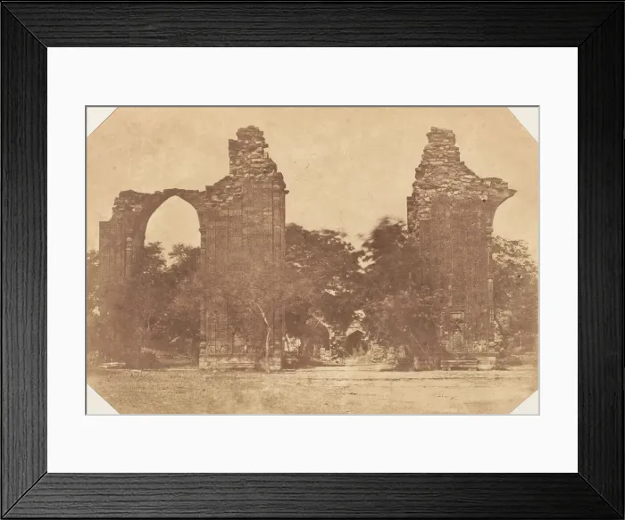Framed Print : Ruins at Old Delhi, 1850s. Creator: Unknown Framed Print : Ruins at Old Delhi, 1850s. Creator: Unknown