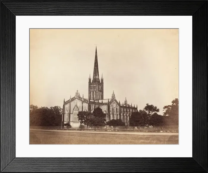 Framed Print : The Cathedral, Calcutta, 1858-61. Creator: Unknown Framed Print : The Cathedral, Calcutta, 1858-61. Creator: Unknown