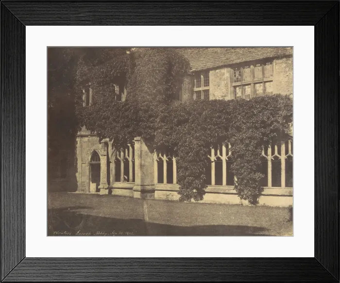 Framed Print : Lacock Abbey, Cloisters, September 12, 1855 [?], September 12, 1855 [?]. Creator: Unknown