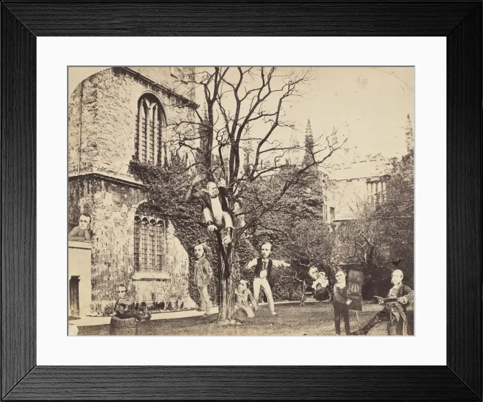 Framed Print : Montage of Ecclesiastical Figures Posed in Political Satire, 1860s. Creator: Unknown Framed Print : Montage of Ecclesiastical Figures Posed in Political Satire, 1860s. Creator: Unknown