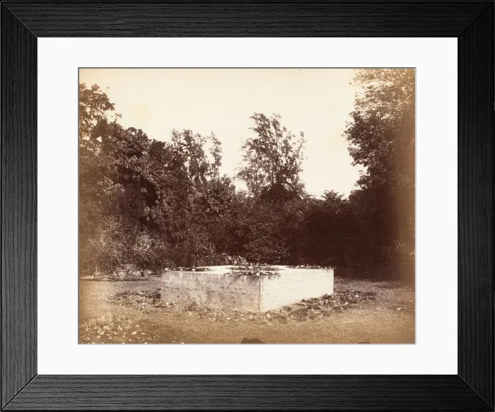 Framed Print : Tomb, Barrackpore, 1861. Creator: Unknown Framed Print : Tomb, Barrackpore, 1861. Creator: Unknown