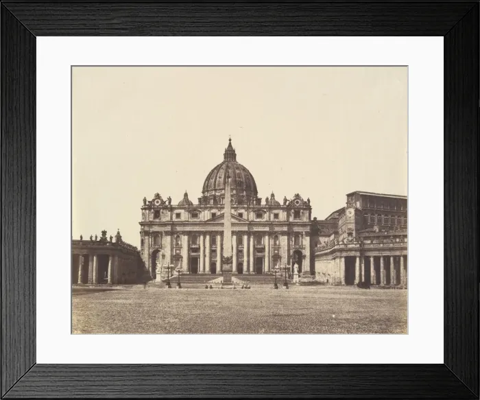 Framed Print : St. Peters, Rome, 1850s. Creator: Unknown Framed Print : St. Peters, Rome, 1850s. Creator: Unknown