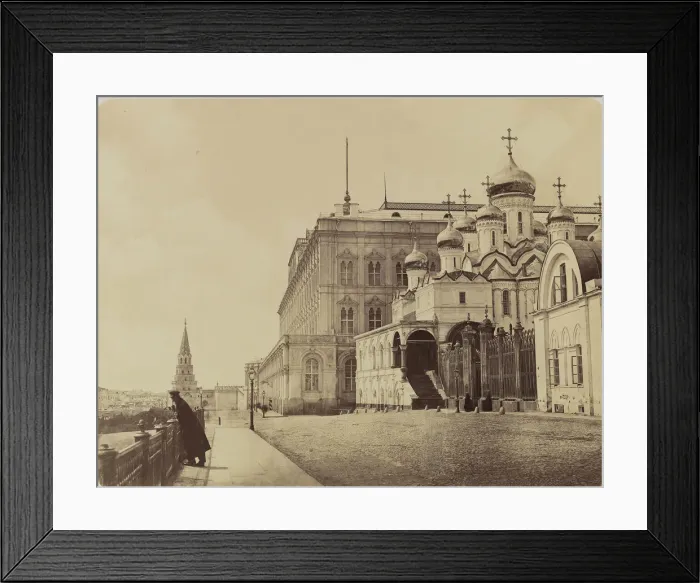 Framed Print : [View of Part of the Grand Palais and the Cathedral of the Annunciation at the Kremlin]