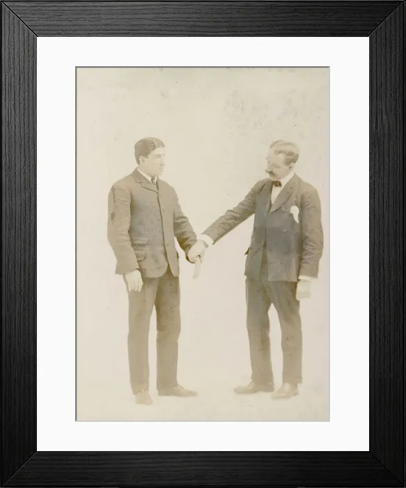 Framed Print : Album of 67 Photographic Studies of Self-Defense Maneuvers, ca. 1895. Creator: Unknown Framed Print : Album of 67 Photographic Studies of Self-Defense Maneuvers, ca. 1895. Creator: Unknown