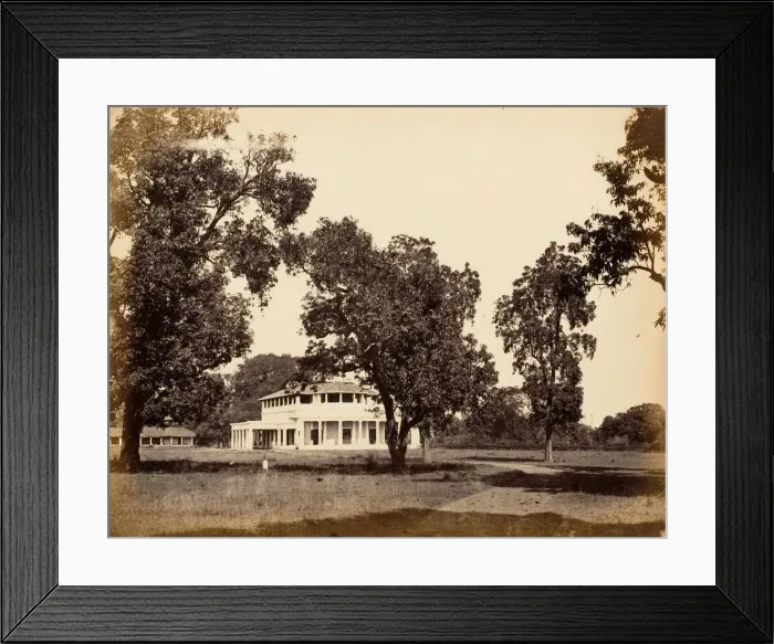 Framed Print : Bungalow in Umballa, 1850s. Creator: Unknown