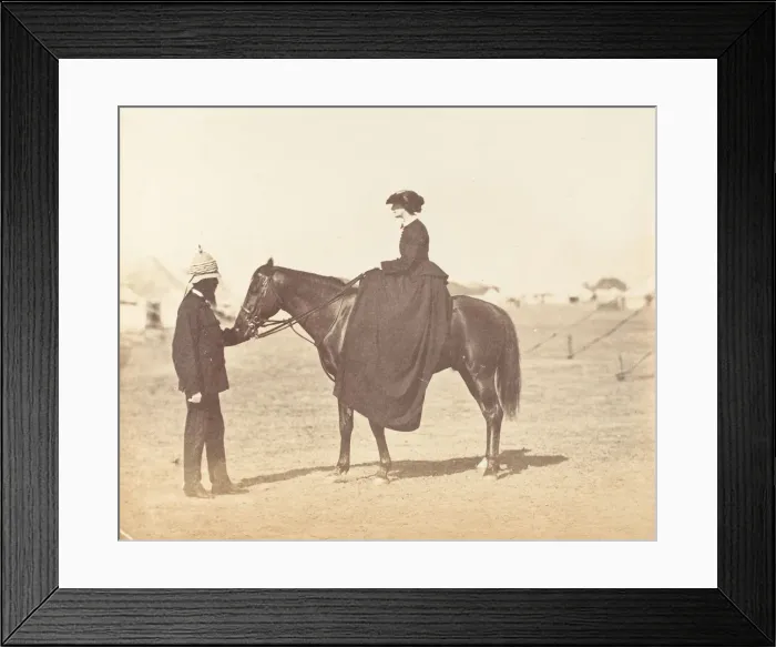 Framed Print : Major Jones and Lady Canning, 1858-61. Creator: Unknown Framed Print : Major Jones and Lady Canning, 1858-61. Creator: Unknown