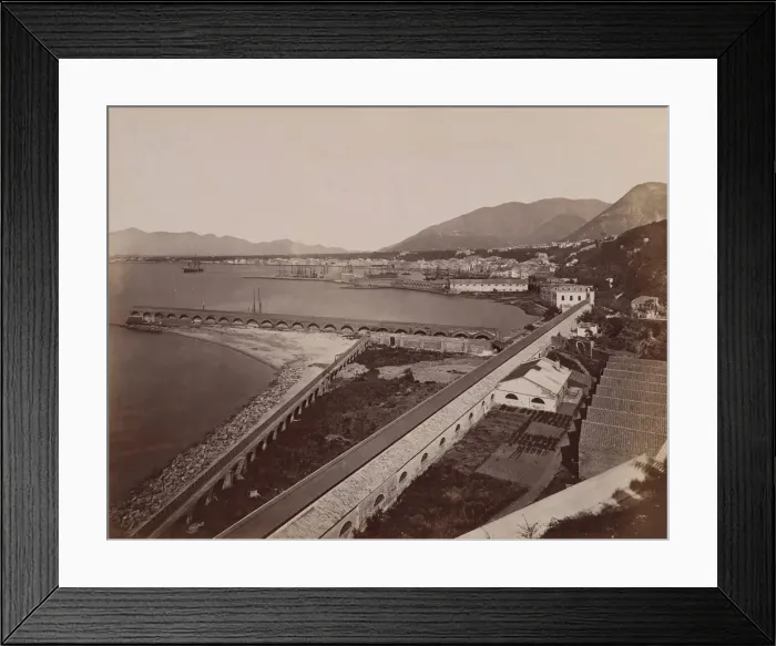 Framed Print : Castellamare, Panorama, ca. 1870. Creator: Unknown Framed Print : Castellamare, Panorama, ca. 1870. Creator: Unknown