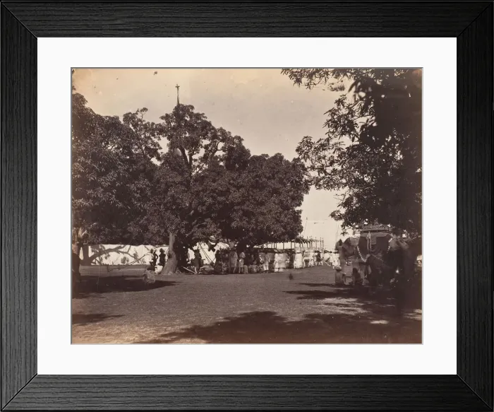 Framed Print : Durbar Held at Governor Generals Camp, 1859. Creator: Unknown Framed Print : Durbar Held at Governor Generals Camp, 1859. Creator: Unknown