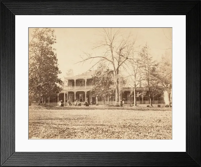 Framed Print : Elms Court, Natchez, Mississippi, Residence of the Honorable A. P. Merrill, 1850s Framed Print : Elms Court, Natchez, Mississippi, Residence of the Honorable A. P. Merrill, 1850s